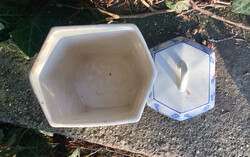 Kék-fehér porcelán kávé tartó