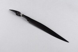 1V564 Régi egzotikus fa levélbontó kés 32 cm