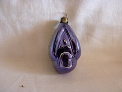 RÉGI ÜVEG KARÁCSONYFADÍSZ - HÁZIKÓ!