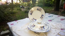 Antik -2 db.levesestál+tésztás tál-asztalközép -hibátlan angol porcelán