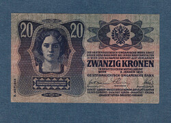 20 Korona 1913 II. Kiadás bélyegzés nélkül