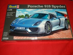 Minőségi REVELL Porsche - 918 Spyder makett KIT szett modellautó dobozával 1:24 BONTATLAN
