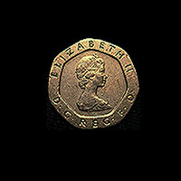 20 PENCE/PENNY .- 1982 NAGY BRITANNIA ÉRMÉJE II. ERZSÉBET PORTRÉVAL
