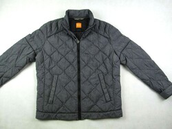 EREDETI HUGO BOSS (XL / 2XL - 56) SZÜRKE FÉRFI STEPPELT TÉLIKABÁT / DZSEKI