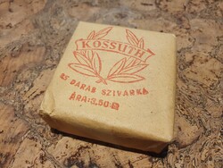 Retro régi bontatlan Kossuth Lajos szivarka cigaretta dohány trafikárú szocreál