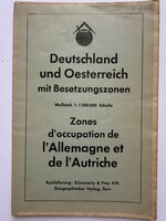 Régi német/osztrák térkép 1945.