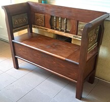 Karosláda , lóca,pad  ,felnyitós láda 120 cm