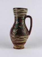 1V532 Antik XIX. századi erdélyi Tordai bokály 18.8 cm