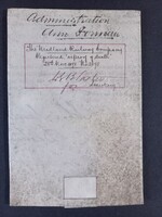 Antik angol The District Registry of Derby vsz. hagyatéki végzés viaszpecséttel 1861/62