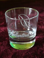 Ballantines üvegpohár ,vitrin állapotban