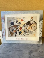 KANDINSKY absztrakt falikép 48x38 cm.