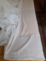 Sima fehér függöny.  240x600 cm