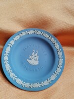 Vintage Wedgwood kék  Jasperware kerámia dísztál