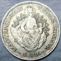 Ezüst 2 Pengő 1938