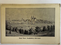 Beck Vince: Szombathely 1850 körül