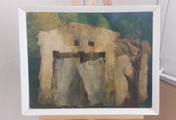 Szignózott festmény Pazonyi László  67x52 cm kerettel