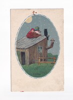 ÁK:92 Állatok-humor-gyerekek üdvözlő képeslap 1922
