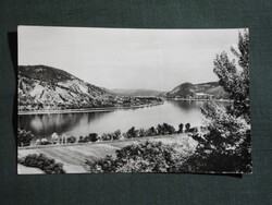 Képeslap,Dunakanyar,Visegrád,Duna part látkép,részlet, 1968-