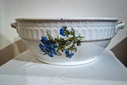 Antik kétfüles pogácsás koma tál