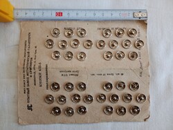 Fém felvarható patent gomb retro Orosz 11mm