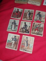 Antik 1930 gyűjthető PLAYERS NAVY CUT cigaretta reklámkártyák Tengerész Admirálisok 8 db egyben 15