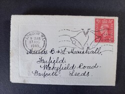 Régi esküvői meghívó Angliából 1945-ből