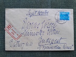 Darvas József író, miniszternek küldött boríték