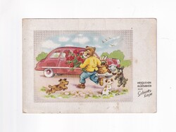ÁK:88 Állatok-humor-gyerekek üdvözlő képeslap