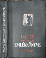 Dante Könyvkiadó Emlékkönyve 1919-1935 - Benedek Marcell szerk.