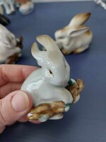 Zsolnay nyúl porcelán nyuszi hibátlan