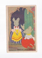 ÁK:89 Állatok-humor-gyerekek üdvözlő képeslap 1938
