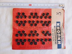 Fém felvarható patent gomb retro Orosz 8mm