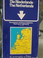 Hollandia autós térkép 1990 körül