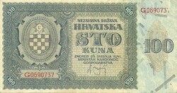 100 kuna 1941 Horvátország .2.