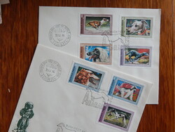 FDC pár 1972. AGARAK - bélyegsor 2 borítékon