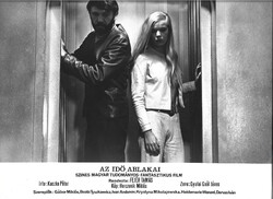 Vitrinfotó "Az idő ablakai" magyar tud. fantasztikus film 1969. Ivan Andonov, Heidemarie Wenzel