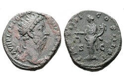 Marcus Aurelius 161-180 Dupondius, Róma, Aequitas, Római Birodalom