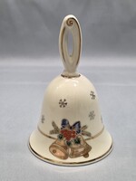 Zsolnay Karácsonyi porcelán csengő