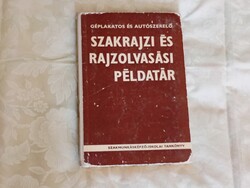 Könyv 004 - Szakrajzi és rajzolvasási példatár 1969- retro