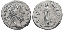 Marcus Aurelius 161-180 Denar, Genius, Római Birodalom