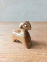 Hollóházi kis porcelán kos ritka színben