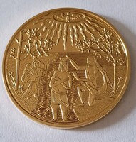 Bethlen Gábor 10 dukát érme utánveret 24 karátos annyal bevont keresztelő érme kapszulában