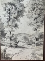 Osztrák mester ceruza rajza 1890-es évekből.