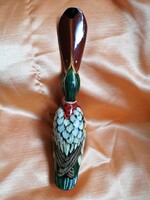 Három az egyben, praktikus, nagyon ritka kefe, cipőhúzó és festett vadkacsa dísztárgy egyben!