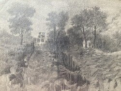 Osztrák festő vázlatfüzetéből az 1890-es évekből.