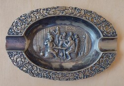 Zilpla ezüstözött holland hamutartó