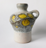 Strehla mid century kerámia váza, 50-es 60-as évek