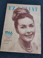 1966-os Ez a divat, Takács Marikával a címlapon