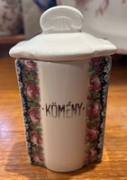Fajansz Zsolnay fűszertartó