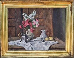 Bánovszky Miklós / Asztali csendélet teás kannával